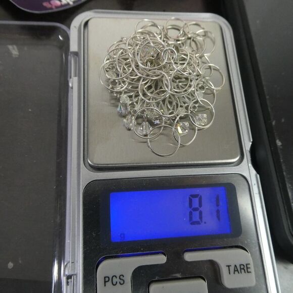 Sterling Silver 925 Open O Link Chain Necklace Snowflake Mandala Pendant - Picture 9 of 9